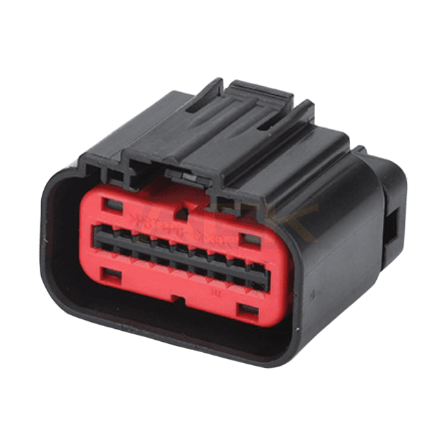 18 way male and female ecu connector electronic fuel injection housing pcb header for gearbox sensor 1488533 5 2203663 5
