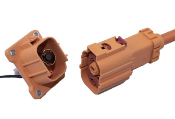 1 pin female high voltage hvil connector for new energy electric vehicles