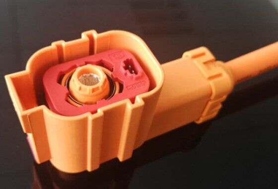 1 pin female high voltage hvil connector for new energy electric vehicles
