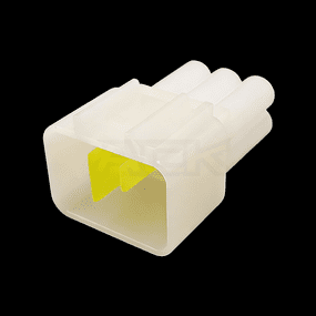 6 pin male electrical white color connector for window lifter ignition coil plug isuzu fw c 6m b